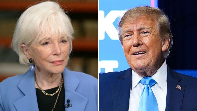 Lesley Stahl and Donald Trump