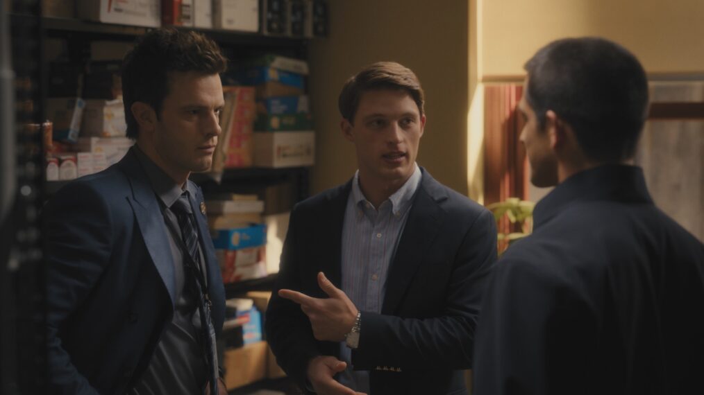 Tommy O'Brien as Mike. Jr. "Micah" Hollingsworth, Taylor Bloom as Russ Hollingsworth — 'Line of Fire' Season 1 Episode 5 "Cul-de-Sac"