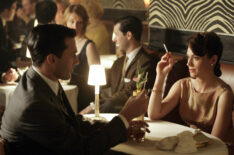 Jon Hamm as Don Draper and Maggie Siff as Rachel Menken in ‘Mad Men’