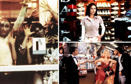 FAST TIMES AT RIDGEMONT HIGH, Brian Backer, Robert Romanus, 1982. (c) Universal Pictures/ Courtesy: Everett Collection; DAWN OF THE DEAD, (aka ZOMBIE), European lobbycard, 1978. © United Film Distribution /Courtesy Everett Collection; MALLRATS, Shannen Doherty, 1995, (c) Gramercy/courtesy Everett Collection