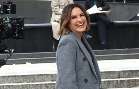 Mariska Hargitay filming 'Law & Order: Special Victims Unit' in New York City on October 1, 2026
