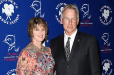Pam Dawber and Mark Harmon attends the Stuntmen's Association of Motion Pictures 52nd Annual Awards Dinner to benefit the Taurus World Stunt Awards Foundation at the Hilton Universal City on September 14, 2013 in Universal City, California.
