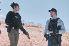 Ash Santos as Andrea Cruz and Luke Grimes as Kayce Dutton in 'Marshals' Season 2 Episode 4