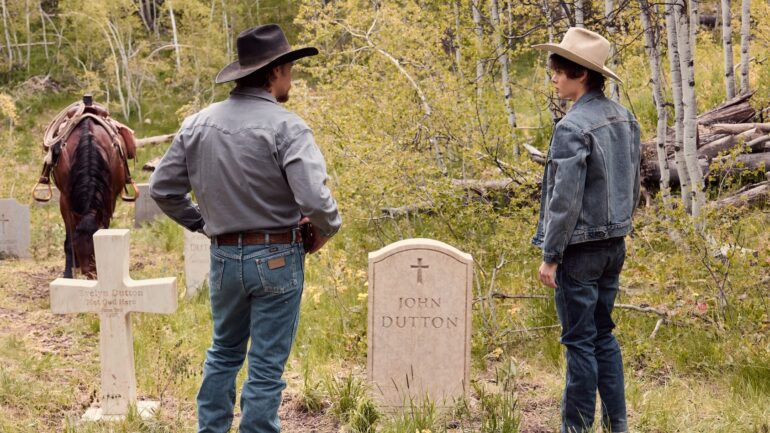 ‘Marshals’ Sneak Peek: Kayce & Tate Visit John Dutton’s Grave & Question Family Legacy
