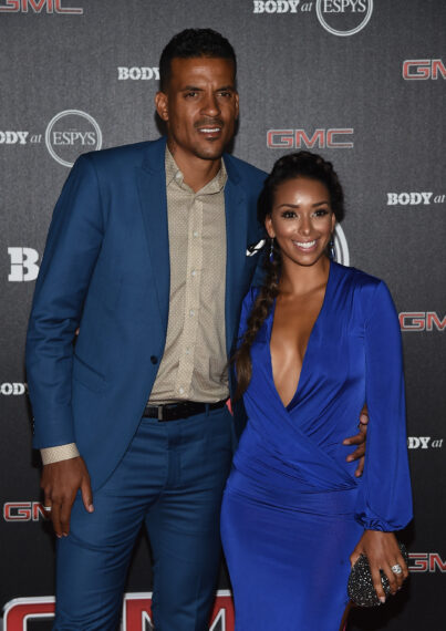 Matt Barnes of the Los Angeles Clippers (L) and Gloria Govan arrive at the ESPN's BODY at ESPY's Pre-Party at Lure on July 15, 2014 in Hollywood, California