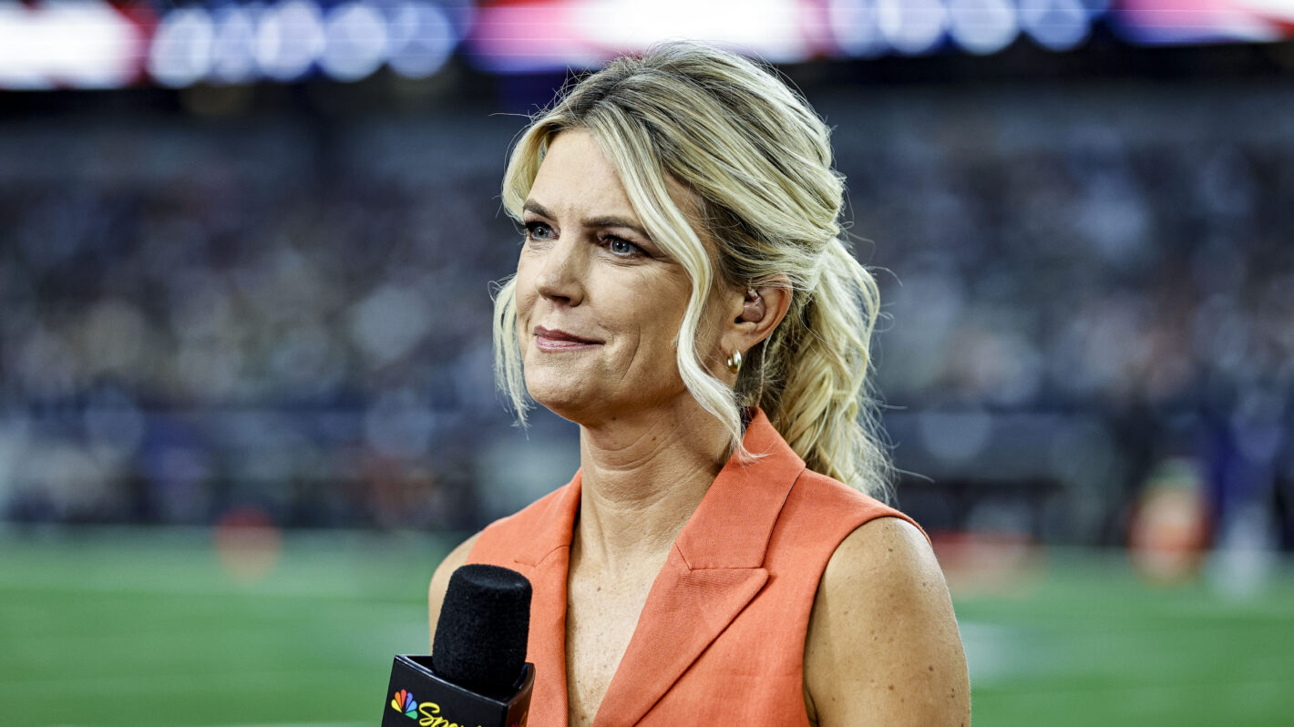 Sunday Night Football sideline reporter Melissa Stark after the game between the Dallas Cowboys and the Green Bay Packers on September 28, 2025