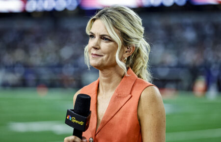 Sunday Night Football sideline reporter Melissa Stark after the game between the Dallas Cowboys and the Green Bay Packers on September 28, 2025