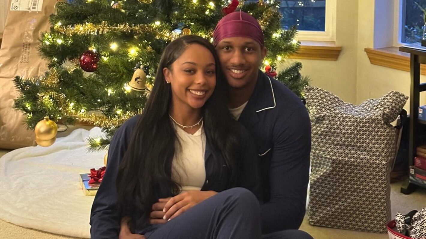 Michael Penix Jr and Olivia Carter