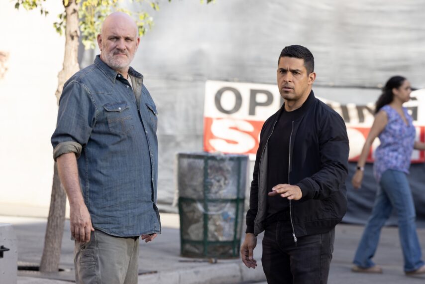 Wilmer Valderrama as Nicholas “Nick” Torres, Mike O’Malley as Walt Keller — 'NCIS' Season 24 Episode 3 "Sleeping Dogs"