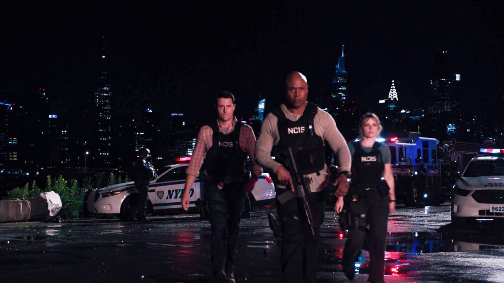 Shane Harper as NCIS Special Agent Wyatt Sellers, LL COOL J as NCIS Special Agent Sam Hanna, and Jacqueline Byers as NCIS Special Agent Addison “Addy” Ross — 'NCIS: New York' Season 1 Episode 2 "Family Business"