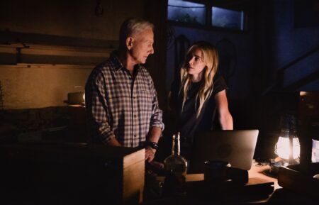 Mark Harmon as Gibbs and Emily Wickersham as Bishop — 'NCIS: Origins' Season 3 Episode 4 "Shimmy Shimmy Ya"