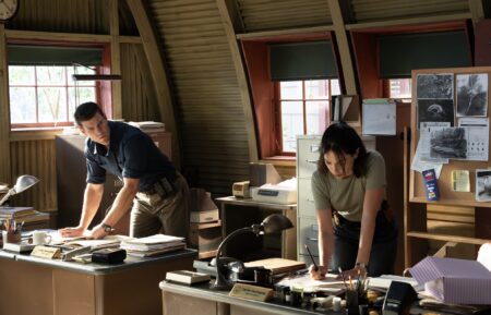 Austin Stowell as Leroy Jethro Gibbs, Mariel Molino as Cecilia “Lala” Dominguez — 'NCIS: Origins' Season 3 Episode 5 "Baila Esta Cumbia"