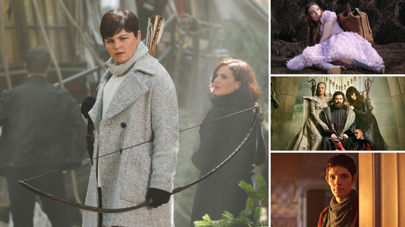 Ginnifer Goodwin as Mary Margaret Blanchard in ‘Once Upon a Time’; Sophie Lowe as Alice in ‘Once Upon a Time in Wonderland’; Joely Richardson, Vincent D'Onofrio, Florence Kasumba, and Ana Ularu of ‘Emerald City’; and Colin Morgan as Merlin in ‘Merlin’