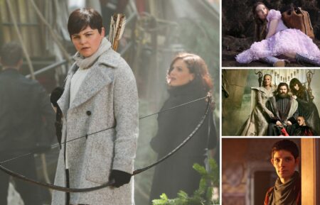 Ginnifer Goodwin as Mary Margaret Blanchard in ‘Once Upon a Time’; Sophie Lowe as Alice in ‘Once Upon a Time in Wonderland’; Joely Richardson, Vincent D'Onofrio, Florence Kasumba, and Ana Ularu of ‘Emerald City’; and Colin Morgan as Merlin in ‘Merlin’