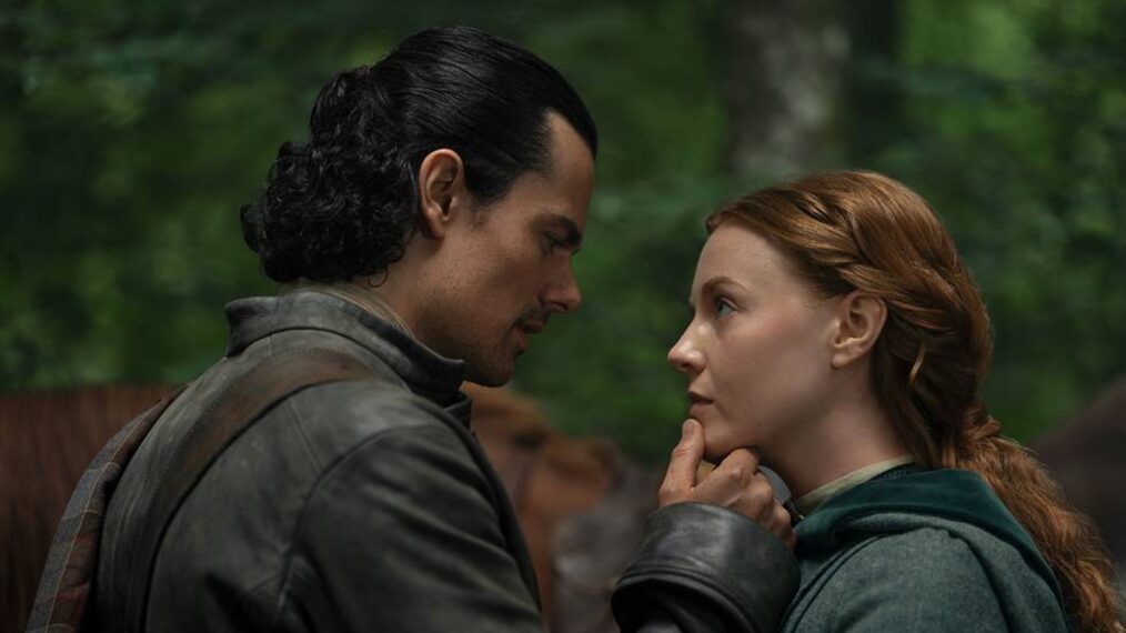 Jamie Roy and Harriet Slater in 'Outlander: Blood of My Blood' Season 2