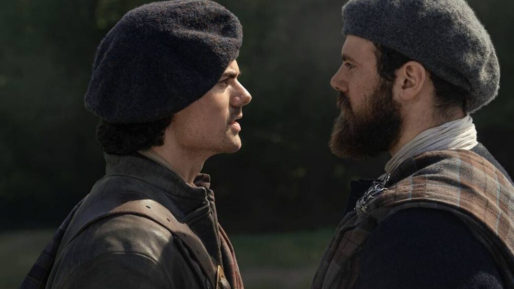 Jamie Roy and Sam Retford in 'Outlander: Blood of My Blood' Season 2