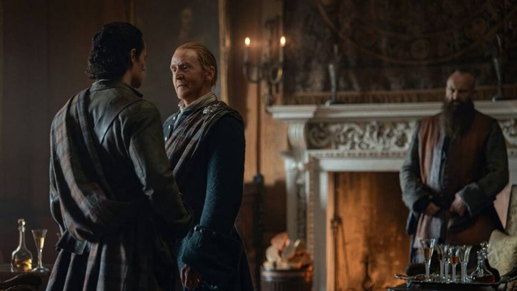 Jamie Roy and Tony Curran in 'Outlander: Blood of My Blood' Season 2
