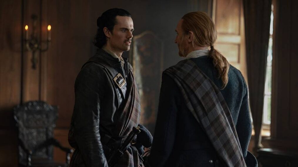 Jamie Roy and Tony Curran in 'Outlander: Blood of My Blood' Season 2