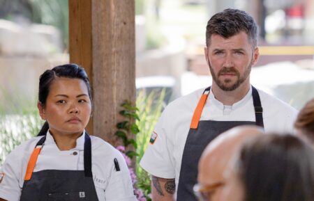 TOP CHEF -- "Cut and Dry" Episode 2305 -- Pictured: (l-r) Rhoda Magbitang, Sieger Bayer, Oscar Diaz
