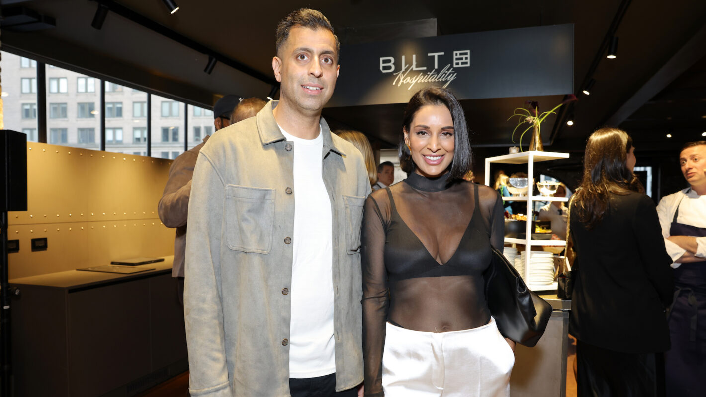 Pavit Randhawa and Jessel Taank attend the Bilt Hospitality Launch at Casa Gessi on April 08, 2026 in New York City
