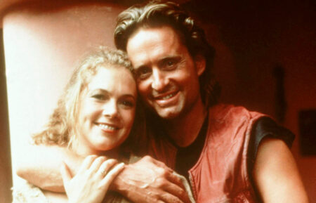 Kathleen Turner and Michael Douglas of 'Romancing the Stone'