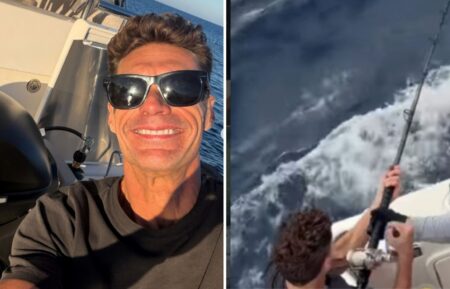 Ryan Seacrest sharing photos and video from his fishing outing, but didn't catch a fish