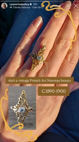 Ryann Bailey's engagement ring