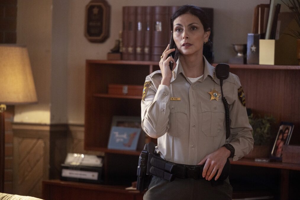 Morena Baccarin as Sheriff Mickey Fox — 'Sheriff Country' & 'Fire Country' Crossover "No Way In"
