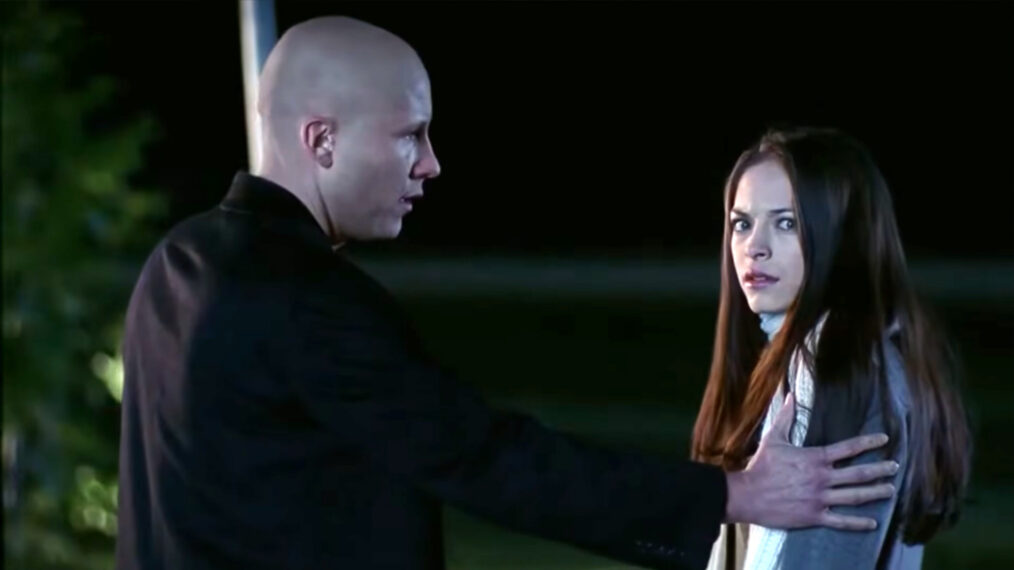 Michael Rosenbaum as Lex Luthor and Kristin Kreuk as Lana Lang in 'Smallville'