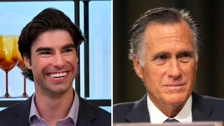 Stew Stewart of 'Love Is Blind' Season 11 and Mitt Romney