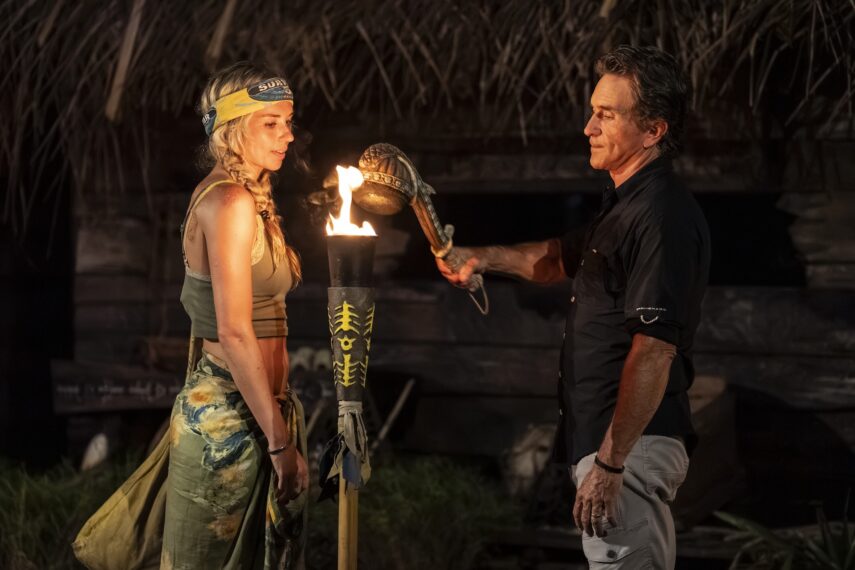 Patt Cannaday and Jeff Probst in 'Survivor 51' Episode 3