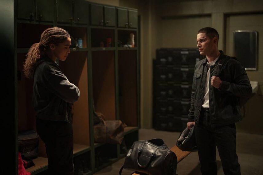 Lucy Barrett as Sammy, Ronen Rubinstein as Jude — 'S.W.A.T. Exiles' Season 1 Episode 6