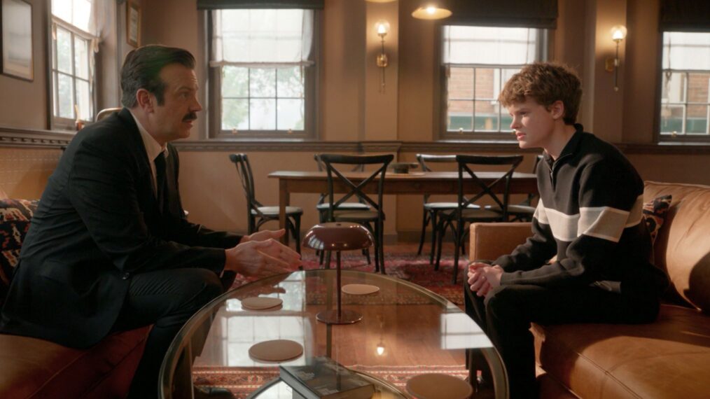 Jason Sudeikis and Grant Feely in 'Ted Lasso' Season 4