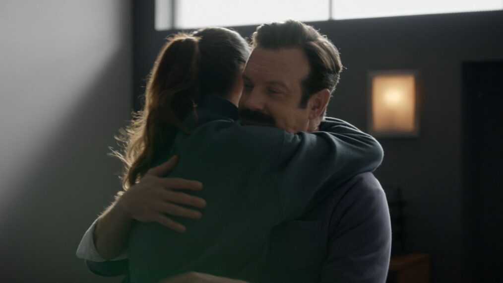 Tanya Reynolds and Jason Sudeikis in 'Ted Lasso' Season 4