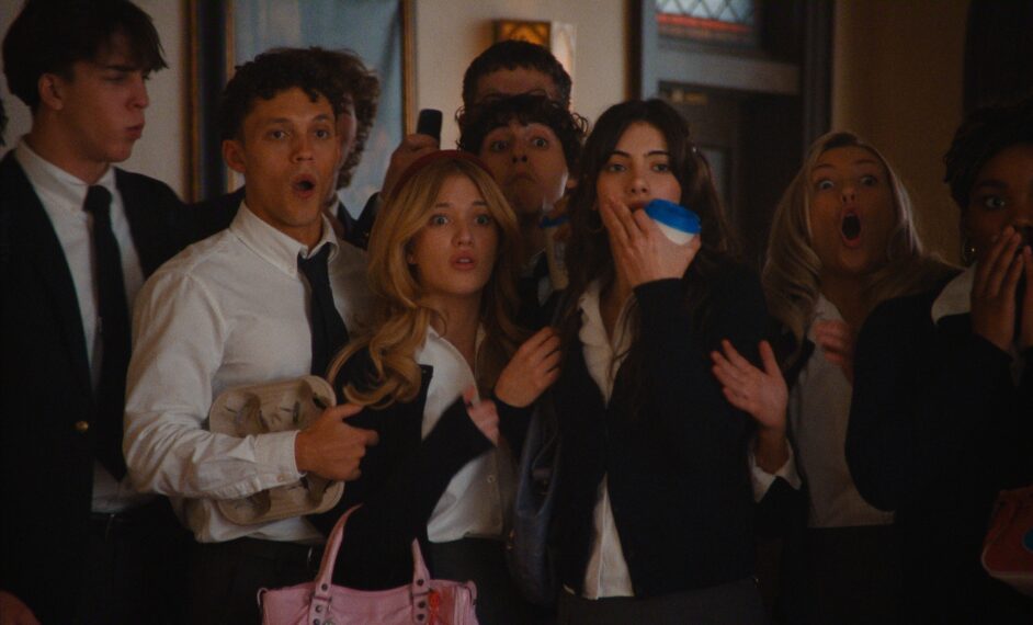 Orlando Norman as Steven, Kristina Bogic as Anya, Marcel Ruiz as Tyler, Sara Boustany as Elise, Emily Roman as Claire in 'The Body