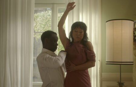 Ato Essandoh as Stuart Hayford and Ali Ahn as Eidra Park in 'The Diplomat' Season 4 finale