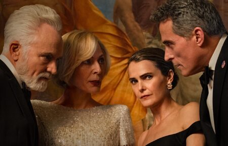 'The Diplomat' Season 4 poster with Bradley Whitford, Allison Janney, Keri Russell, and Rufus Sewell