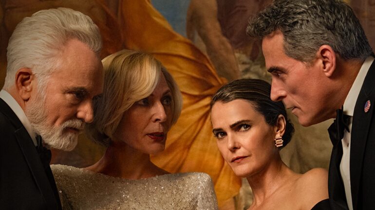 'The Diplomat' Season 4 poster with Bradley Whitford, Allison Janney, Keri Russell, and Rufus Sewell