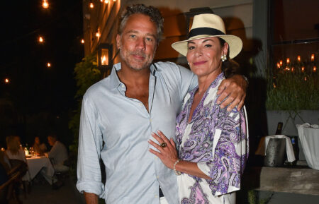 Michael Riemerschmid and Luann de Lesseps attend "The Last Spy" Screening and Dinner at Southampton Arts Center & Tutto Il Giorno on August 25, 2026 in Southampton, NY