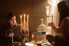 Jason Ralph as Quentin Coldwater and Stella Maeve as Julia Wicker in ‘The Magicians’