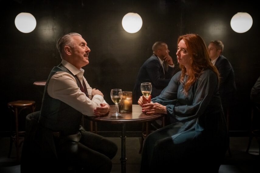 Alan Cumming as Leo and Elizabeth Berrington as Stephanie in the 'Tip Toe' finale