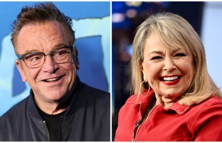 Tom Arnold and Roseanne Barr