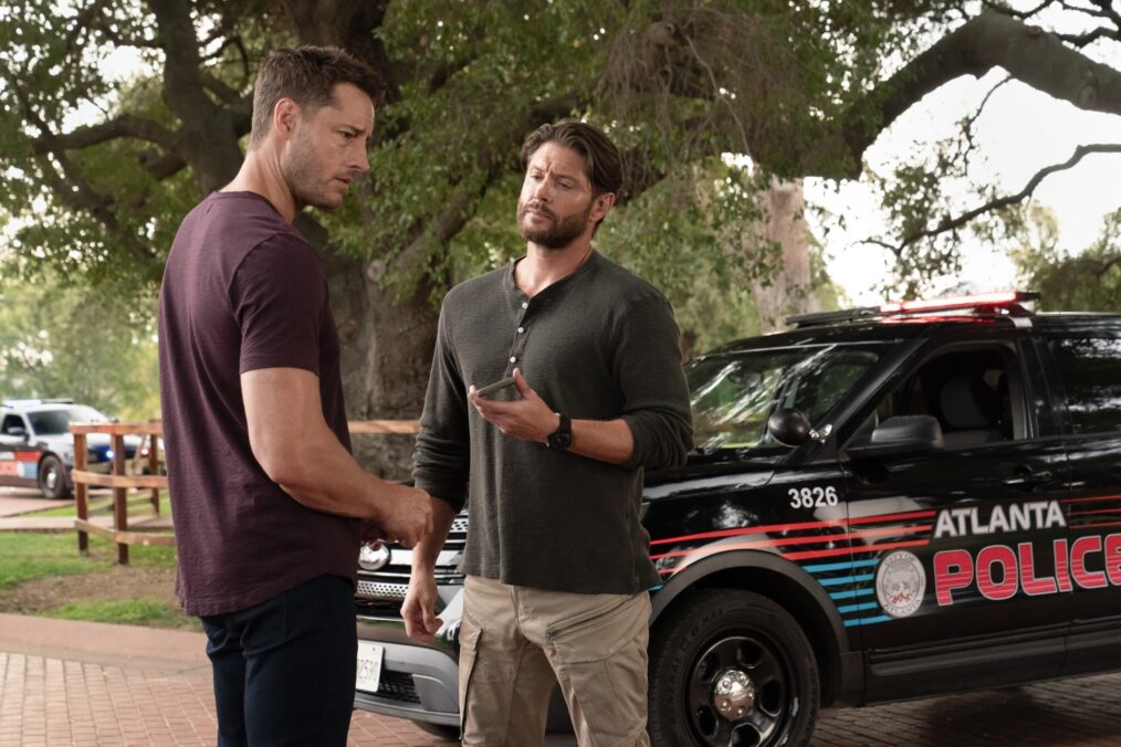 Justin Hartley as Colter Shaw and Jensen Ackles as Russell Shaw — 'Tracker' Season 4 Episode 5 "Need to Know"
