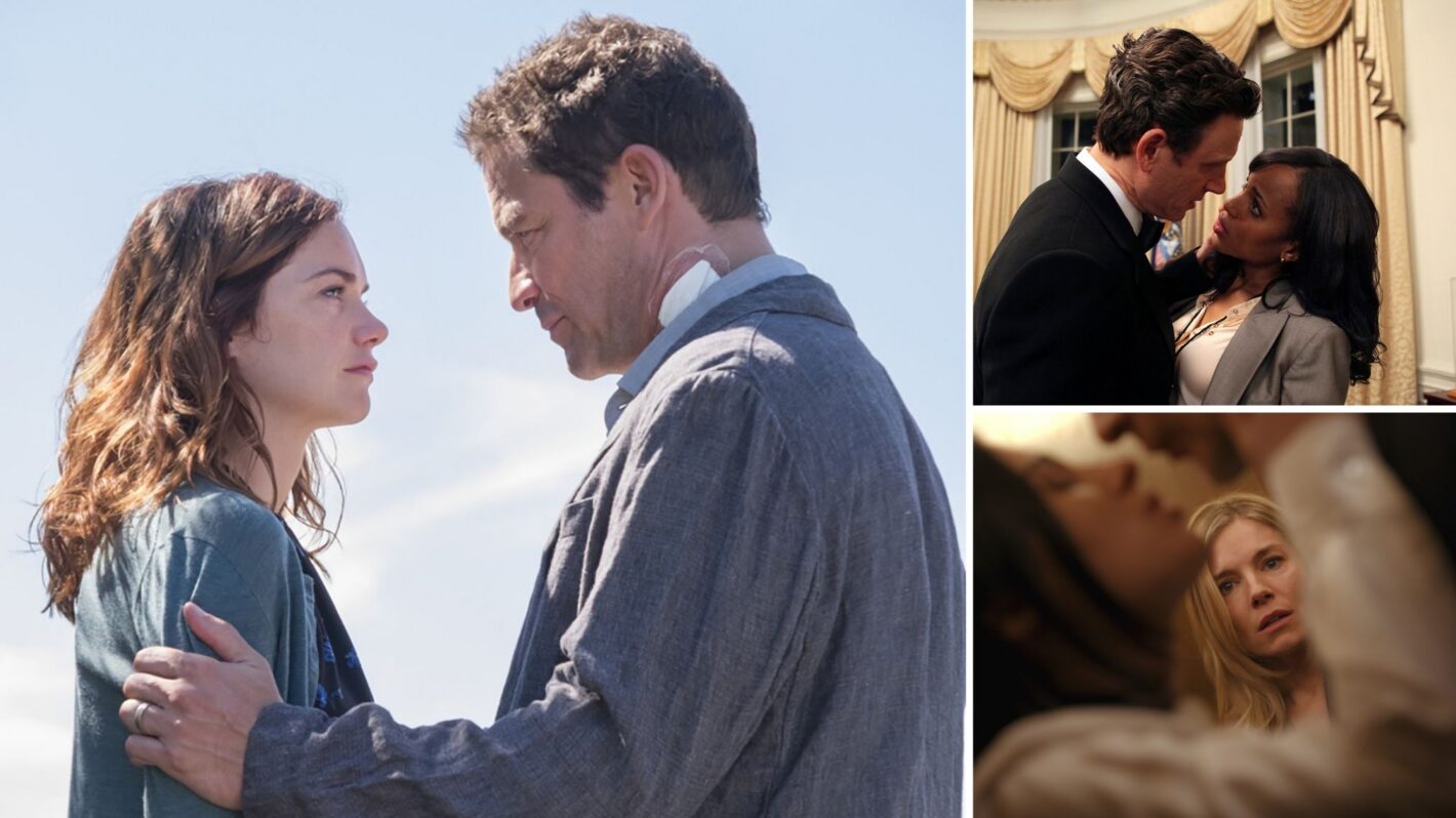 Ruth Wilson and Dominic West in 'The Affair,' Tony Goldwyn and Kerry Washington in 'Scandal,' Sienna Miller in 'Anatomy of a Scandal'