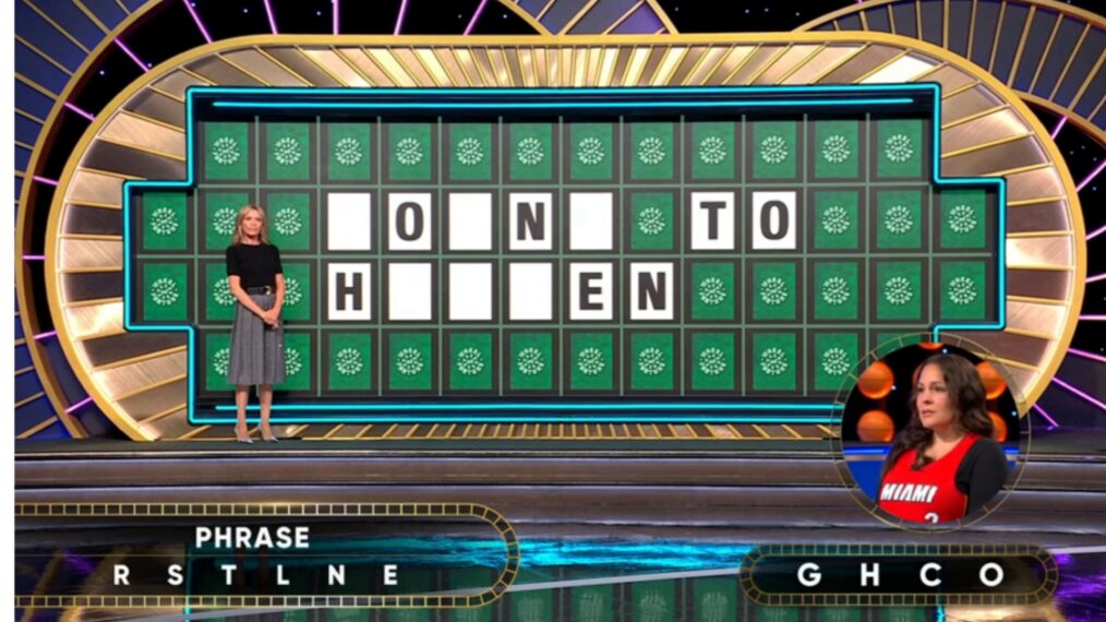 "Wheel of Fortune" contestant Emily Gardella solving the Bonus Round puzzle on October 12, 2026