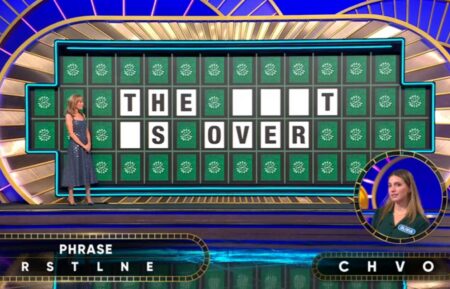 "Wheel of Fortune" contestant Olivia Bordenet on OCtober 22, 2026, during the Bonus Round puzzle