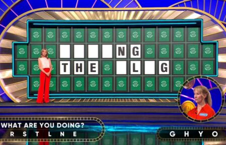 "Wheel of Fortune" contestant Carolyn Munoz at the bonus round puzzle on October 23, 2026