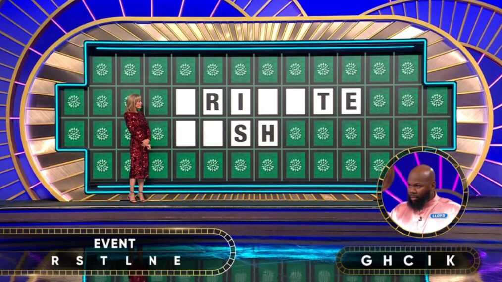 "Wheel of Fortune" contestant Lloyd Saunders solving the Bonus puzzle on October 19, 2026
