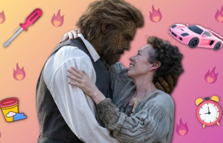 Alexander Skarsgard and Olivia Colman in 'Wicker'