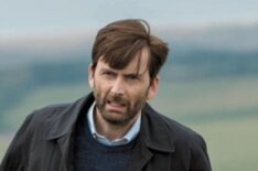 David Tennant walking through a field in Broadchurch